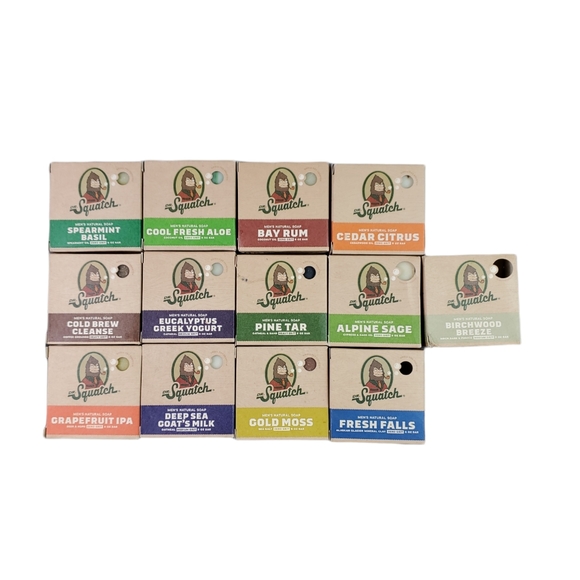 COPY - Dr Squatch Mens Soap Samples 1/8 of bar 7 Reg Plus 1 Limited Edition Bri… - Picture 2 of 6